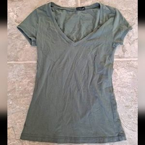 Wet Seal army green short sleeved shirt sz S